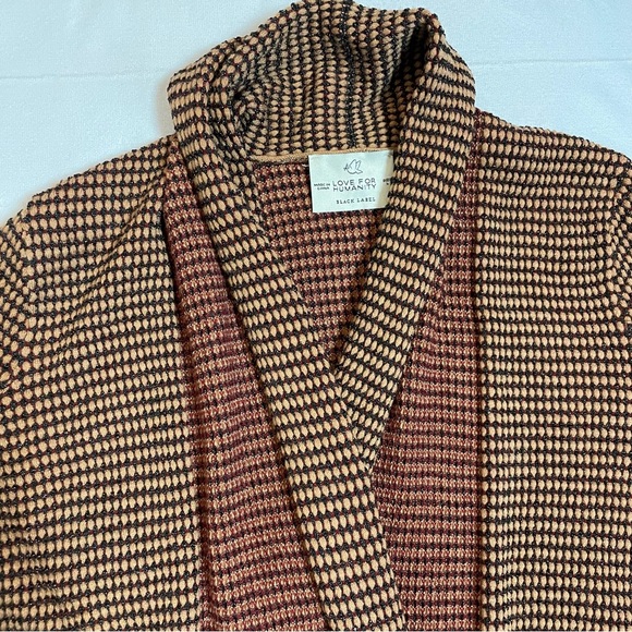 NWT New Love For Humanity Knit Open Front Cardigan Size XL - Picture 12 of 14